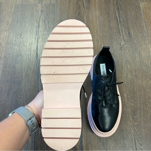 Steve Madden Malene Loafer in black/pink SZ 7.5 - Picture 5 of 7